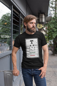 Taxation is Theft Eye Chart T Shirt