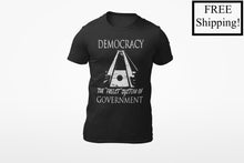 Load image into Gallery viewer, Democracy: the Freest System Triblend Shirt