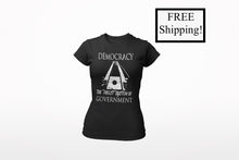 Load image into Gallery viewer, Democracy: the Freest System Women&#39;s Triblend Shirt