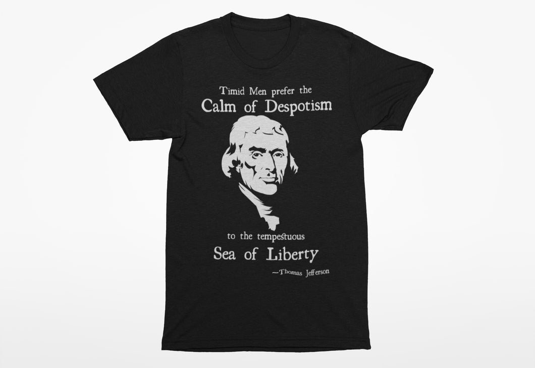 Thomas Jefferson Sea of Liberty Economy T Shirt
