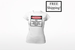 Warning Rant Taxation is Theft Women's T Shirt