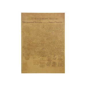 The Declaration of Independence Vintage Poster